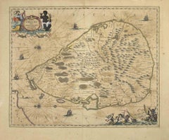 Antique Ancient Map - Zeilan - Etching by Johannes Janssonius - 1650s