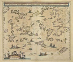 Antique Map - Archipela Meridionalis - Etching by Johannes Janssonius - 1650s