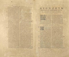 Antique Map - Gallia - Etching by Johannes Janssonius - 1650s