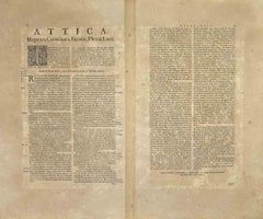 Attica - Etching by Johannes Janssonius - 1650s