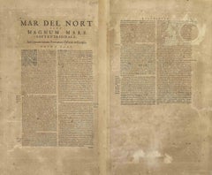 Karte von Mar Del Nort - Radierung von Johannes Janssonius - 1650er Jahre