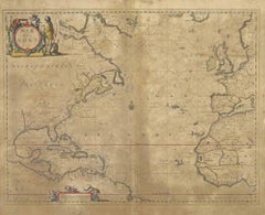 Antique Map of Mar Del Nort - Etching by Johannes Janssonius - 1650s