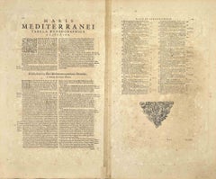 Maris Mediterranei - Etching by Johannes Janssonius - 1650s