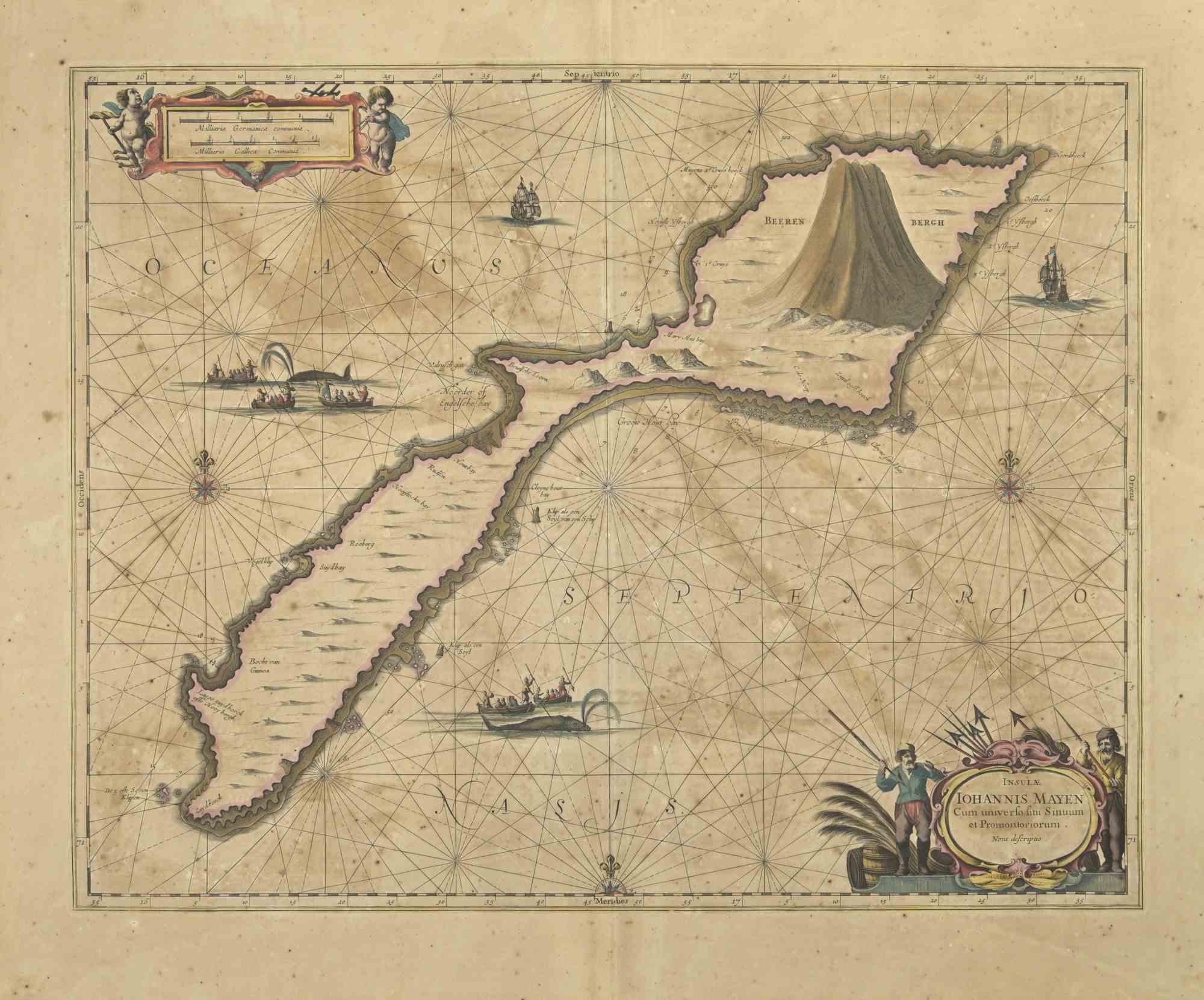 Mappa antica - Oceanus è una mappa antica realizzata nel 1650 da Johannes Janssonius (1588-1664).

La mappa è un'acquaforte colorata a mano, con acquerello coevo.

Buone condizioni con leggero foxing.

Da Atlantis majoris quinta pars, Orbem