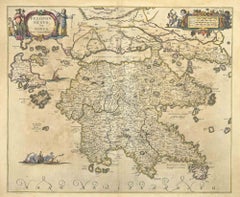 Peloponnesvs (Greece) - Etching by Johannes Janssonius - 1650s