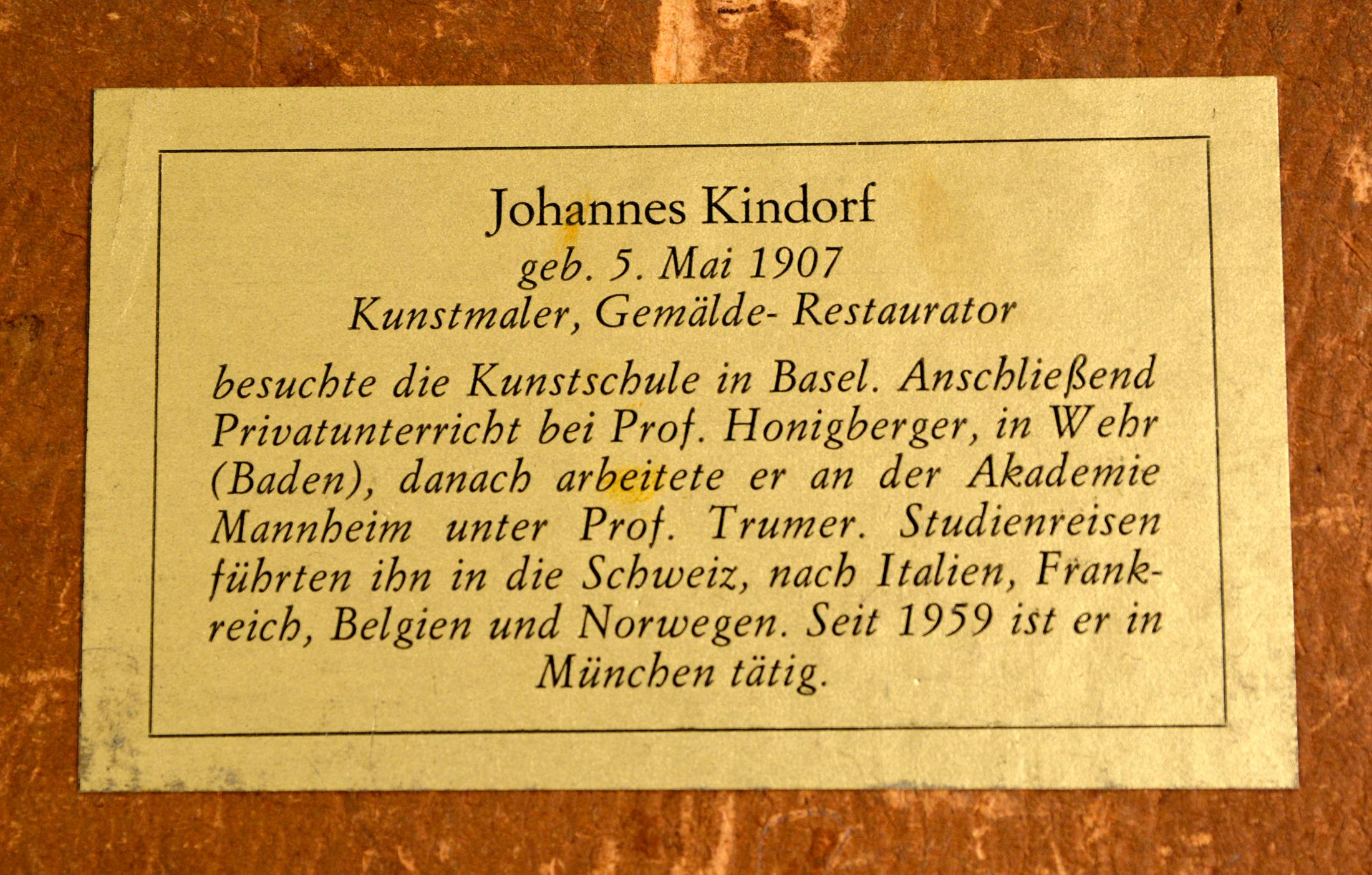 Johannes Kindorf , High Alpine Scenery, 1960s im Zustand „Gut“ in Kiel, Schleswig-Holstein