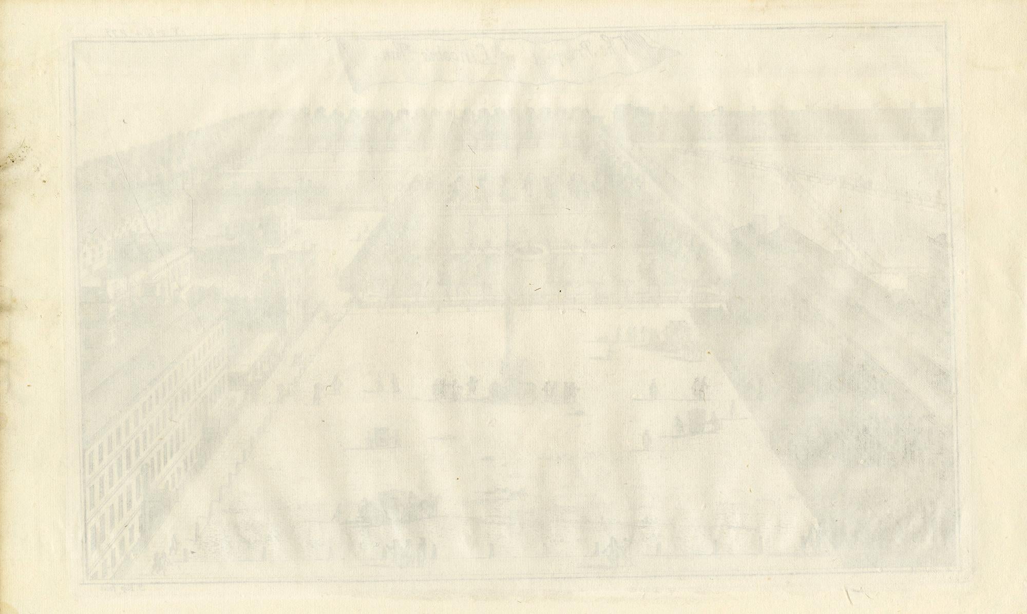 Perspectiva de Lincoln's Inn; Estudio de las ciudades de Londres y Westminster - Print Escuela inglesa de Johannes Kip