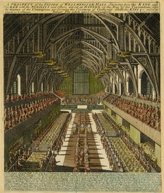 The Grand Coronation Banquet of King George IV at Westminster Hall, 17 July 1821