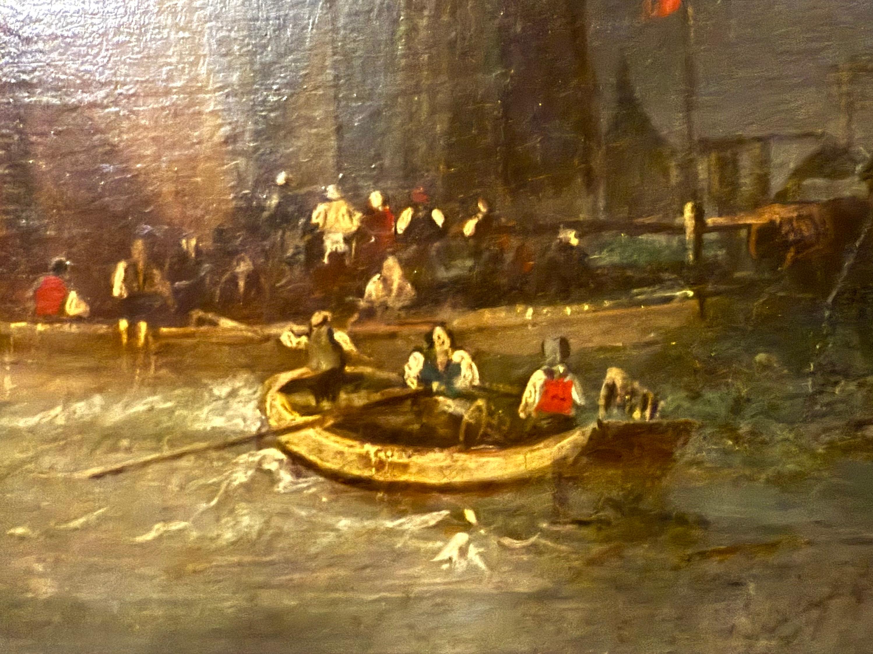 Sailing boats in Evening by coast For Sale 4