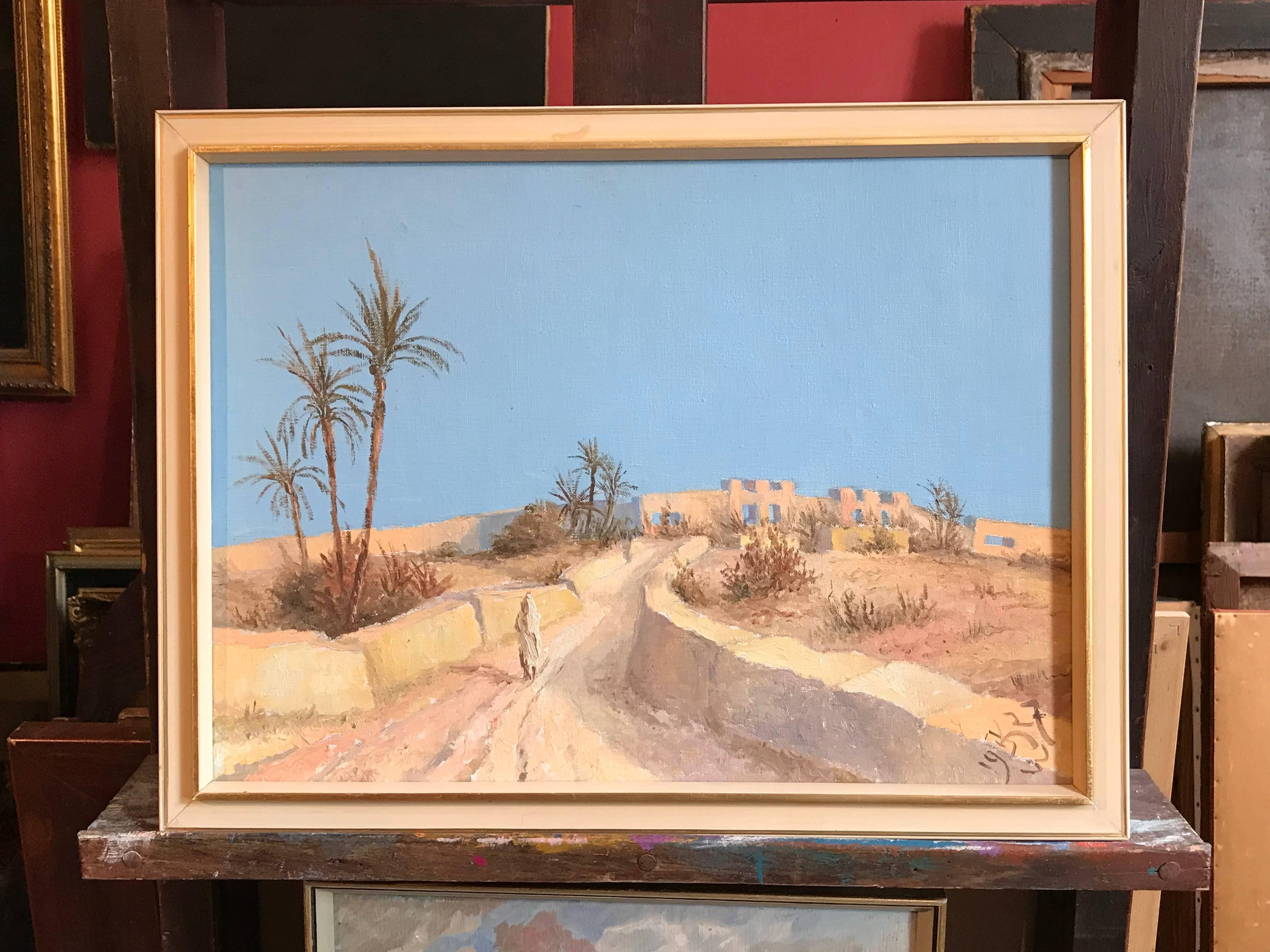 1920's Orientalist Scene, Tripoli - Painting by Johannes Köhler