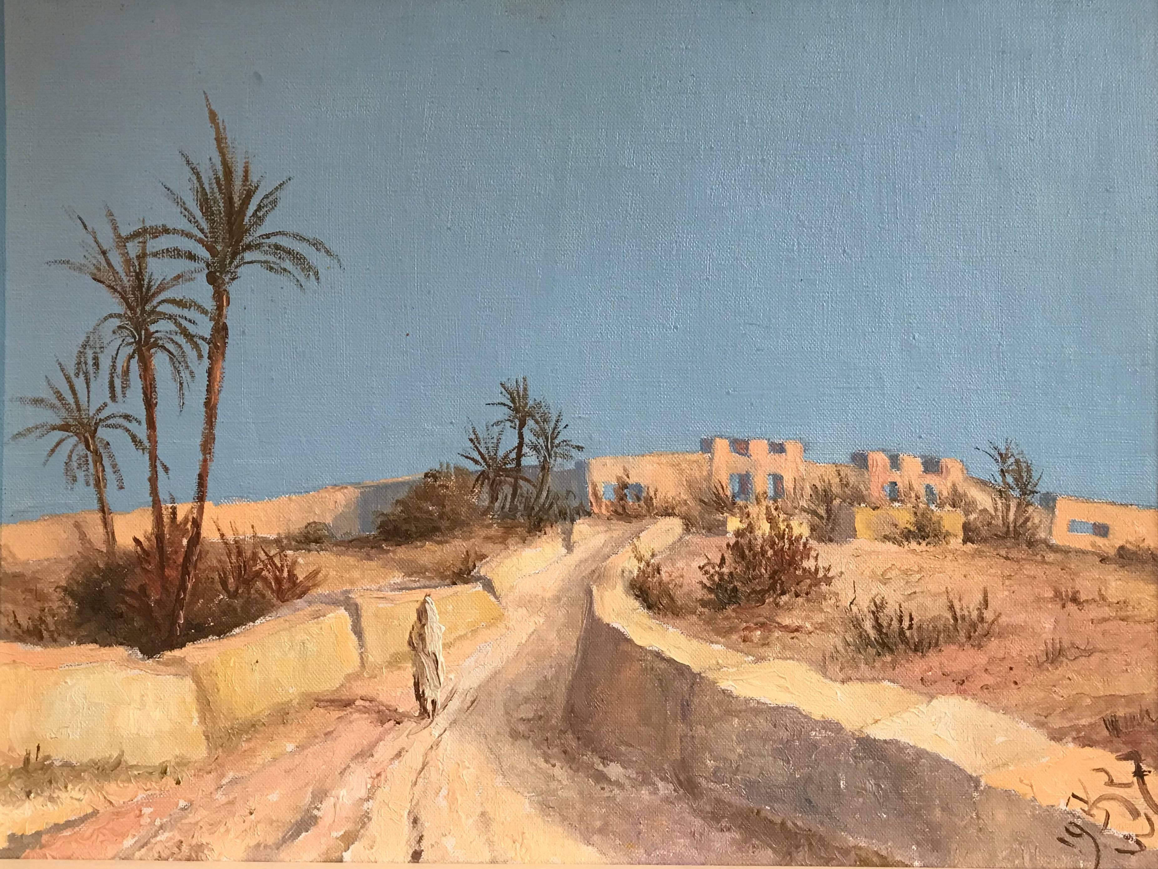 Johannes Köhler Landscape Painting - 1920's Orientalist Scene, Tripoli
