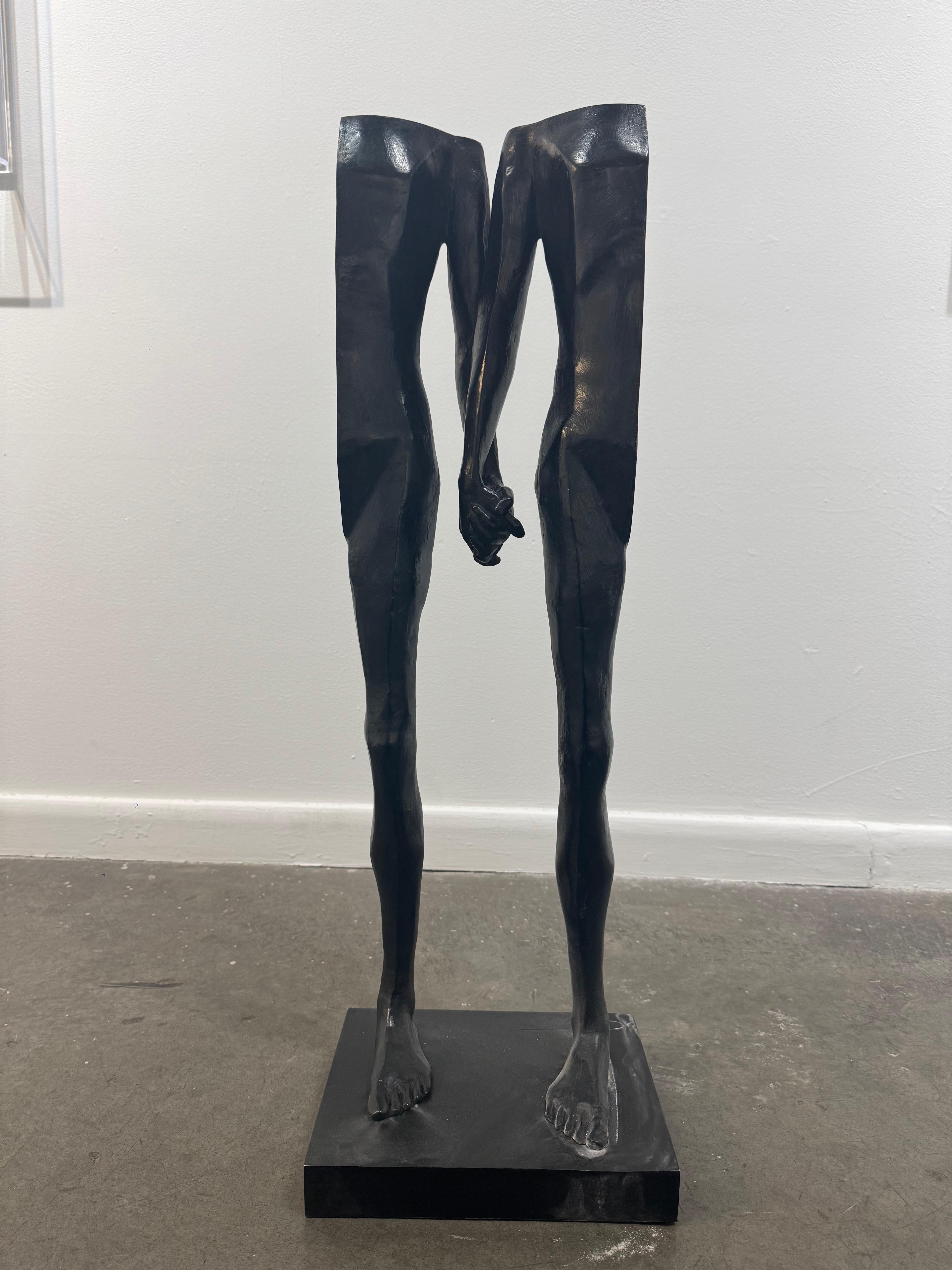 The Edge of Silence (Study) - Sculpture by Johannes Nielsen
