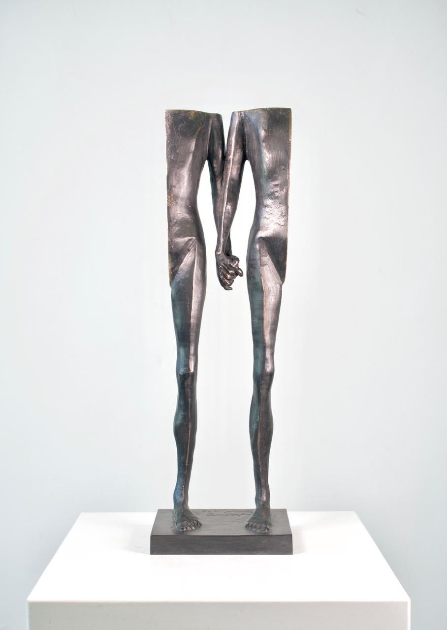 Johannes Nielsen Figurative Sculpture - The Edge of Silence (Study)