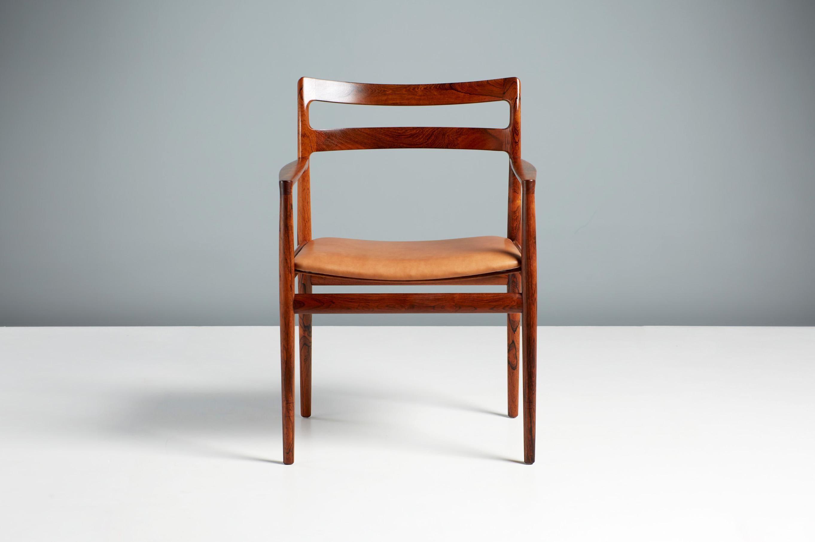 Scandinavian Modern Johannes Norgaard Desk Chair, Rosewood