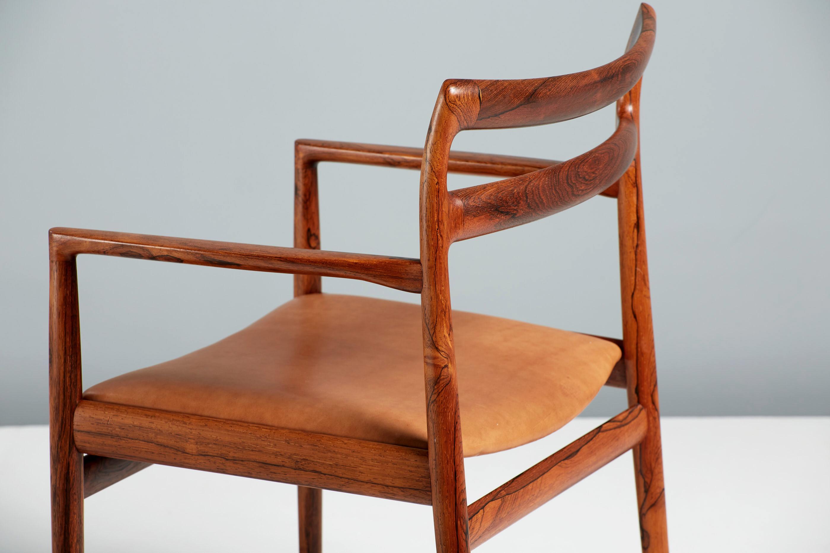 Mid-20th Century Johannes Norgaard Desk Chair, Rosewood