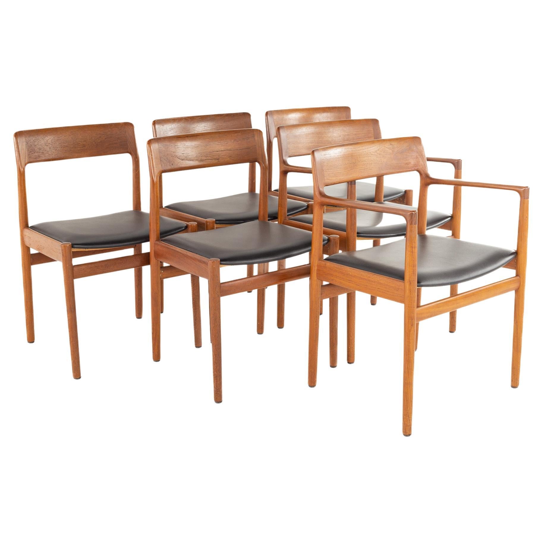 Set of Five MCM Dining Chairs by Meier and Pohlmann Co. at 1stDibs