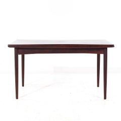 Johannes Nørgaard Nørgaards Møbelfabrik MCM Danish Rosewood Hidden Leaf Table