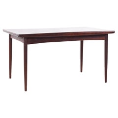 Johannes Nørgaard Nørgaards Møbelfabrik MCM Danish Rosewood Hidden Leaf Table