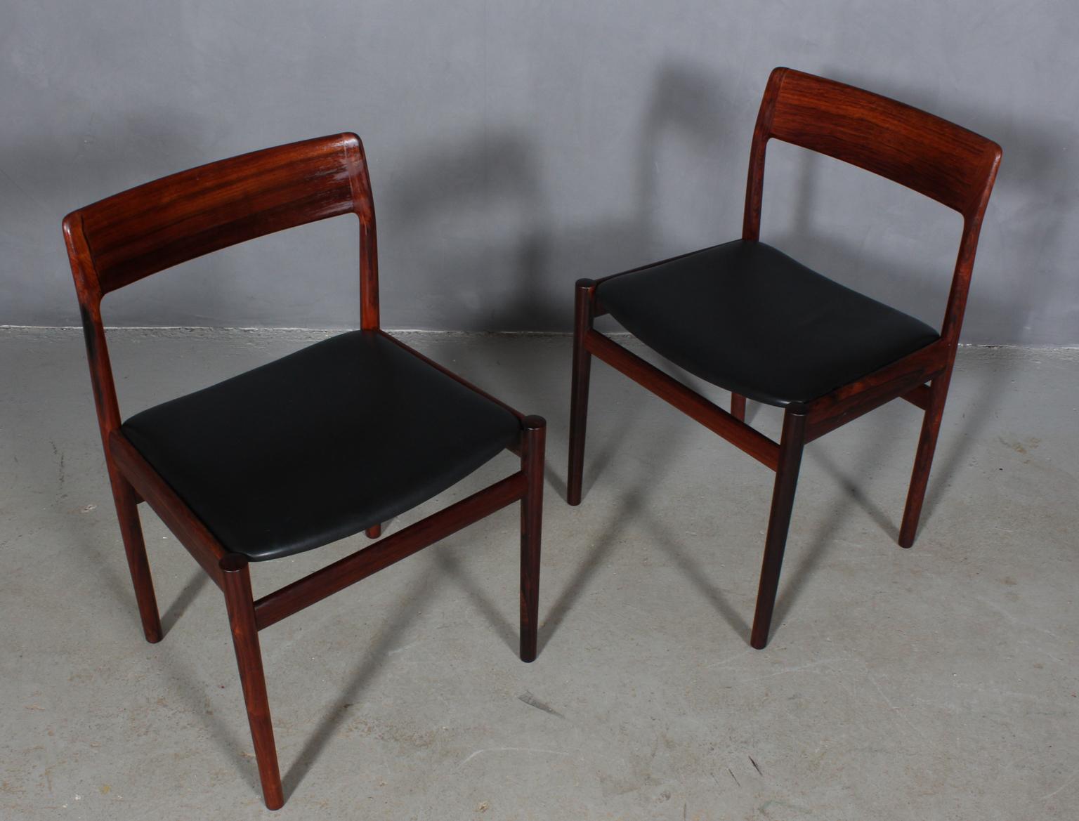 Danish Johannes Nørgaard Set of Four Chairs, Rosewood