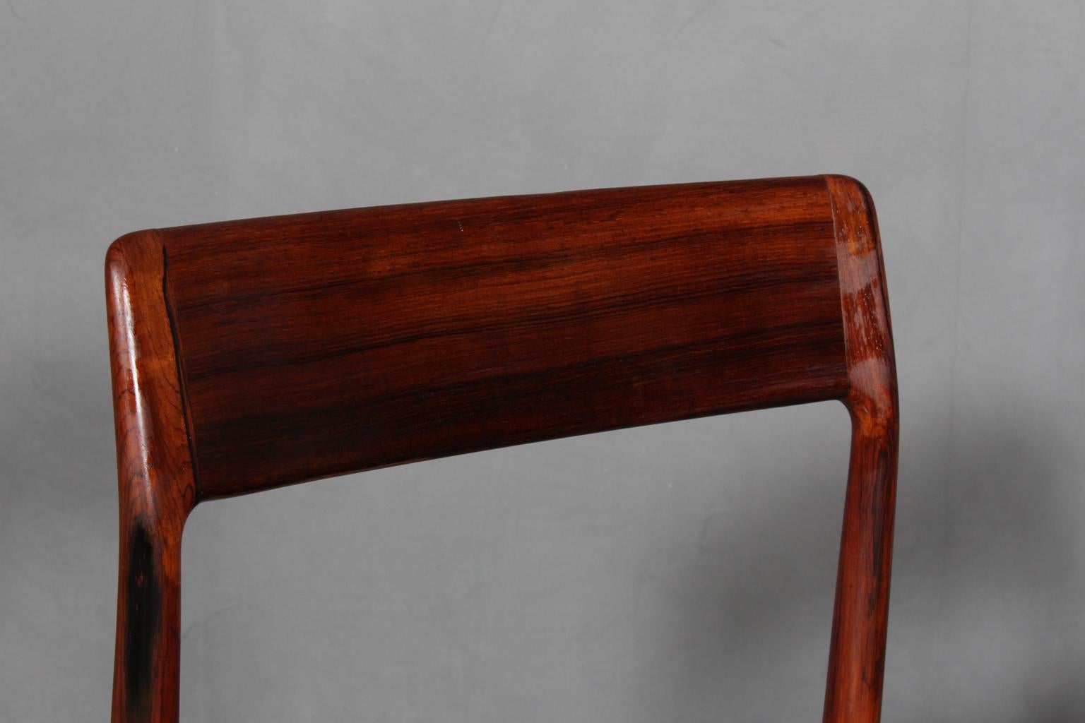 Mid-20th Century Johannes Nørgaard Set of Four Chairs, Rosewood