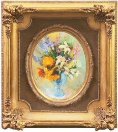 'Bouquet di fiori selvatici', natura morta floreale post-impressionista
