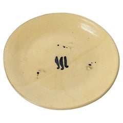 Grande assiette ou plat en céramique abstraite Johannes Peters du 20ème siècle de 28 cm 