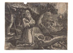 Saint Éfraim le Sadeler, gravure de Johannes Sadeler, fin du 16e siècle