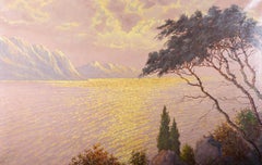 Vintage Johannes Schelfman (b. 1903) - Contemporary Oil, Mediterranean Sunset