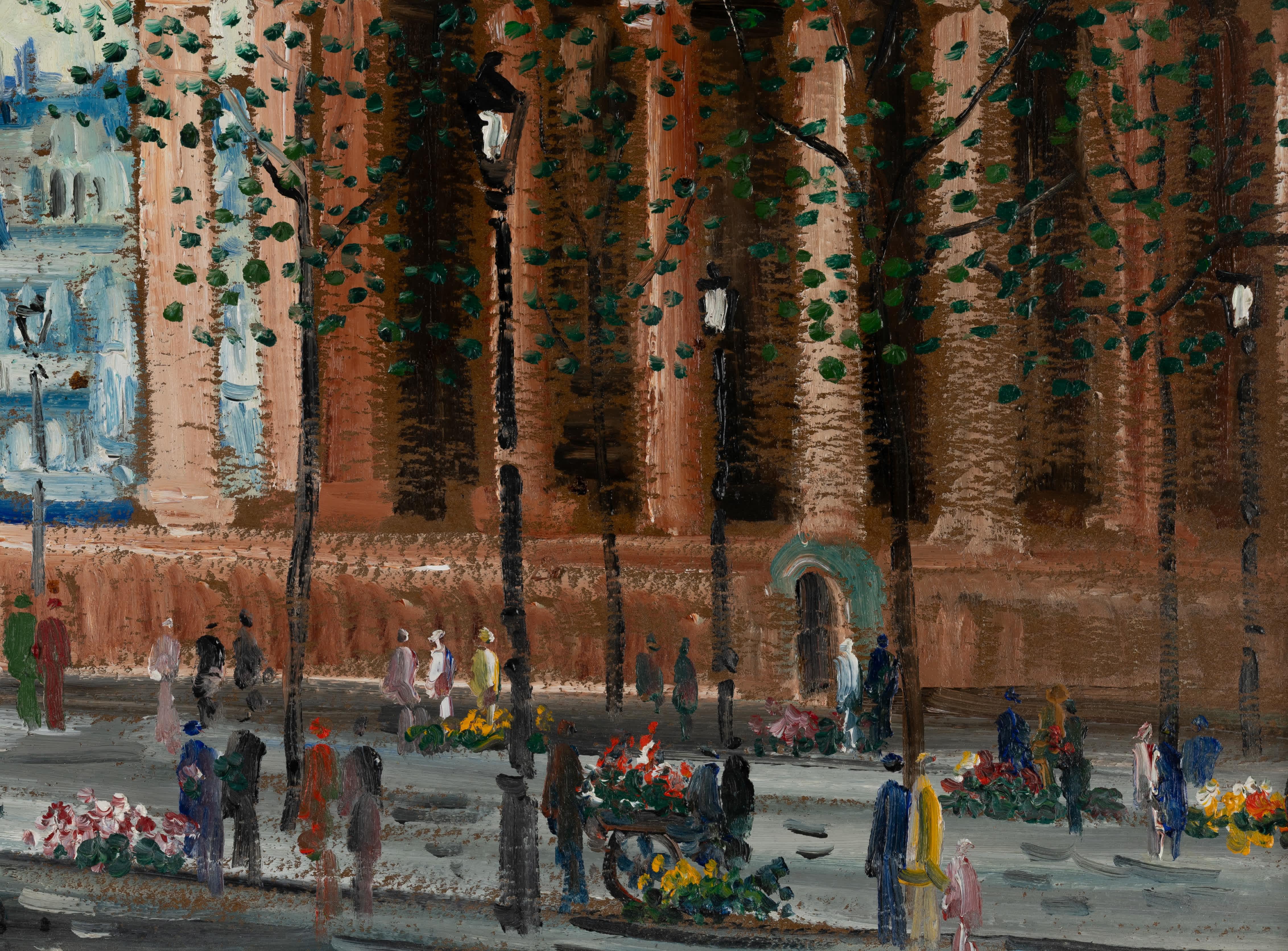 Johannes Schiefer
Niederländisch-amerikanisch, 1896-1979
La Madeleine, Paris, Paris

Öl auf Leinwand
10 x 15 ¾ Zoll, mit Rahmen 12 ½ x 17 ¾ Zoll
Signiert unten links

Johannes Schiefer, Maler von Landschaften und Porträts und ehemaliger Kurator des