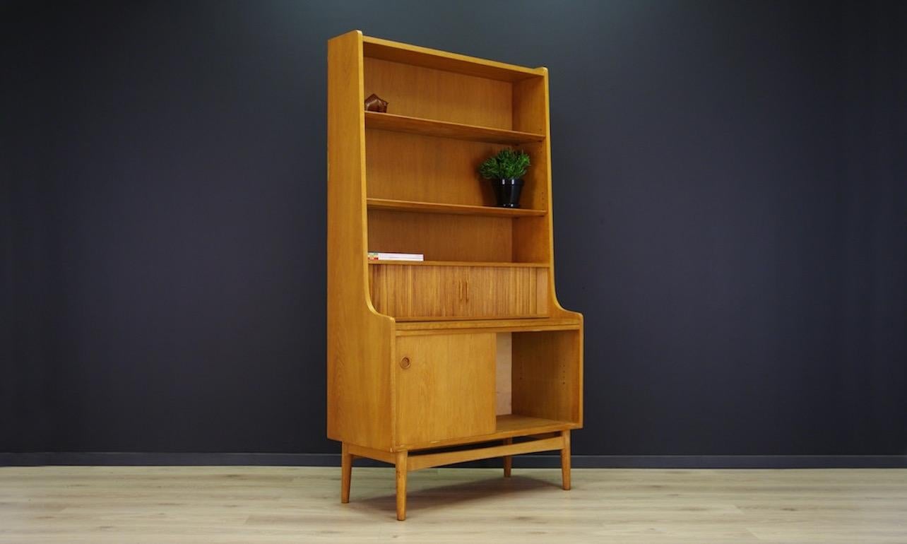 Mid-Century Modern Johannes Sorth Bookcase Danish Design Cabinet Ash