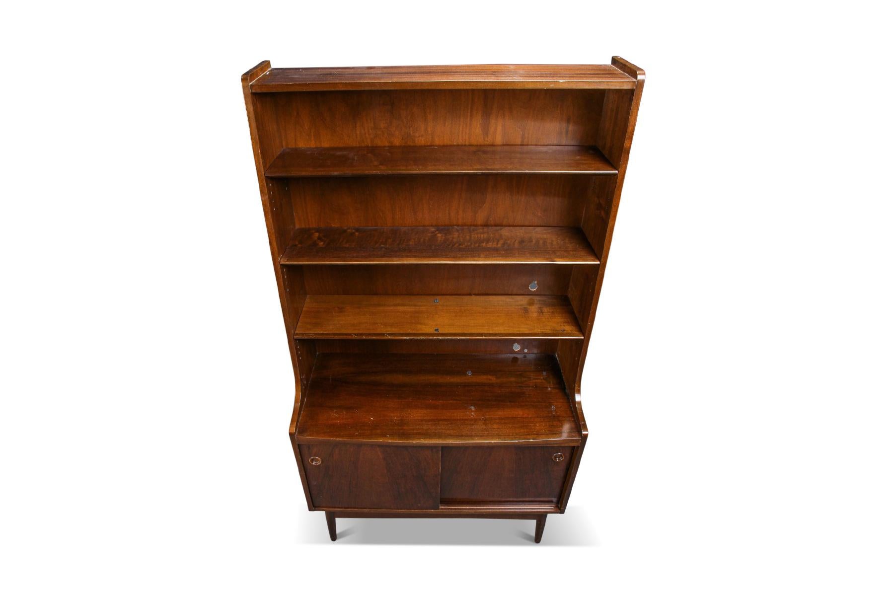 Mid-Century Modern Johannes Sorth Bookcase in Nutwood For Sale