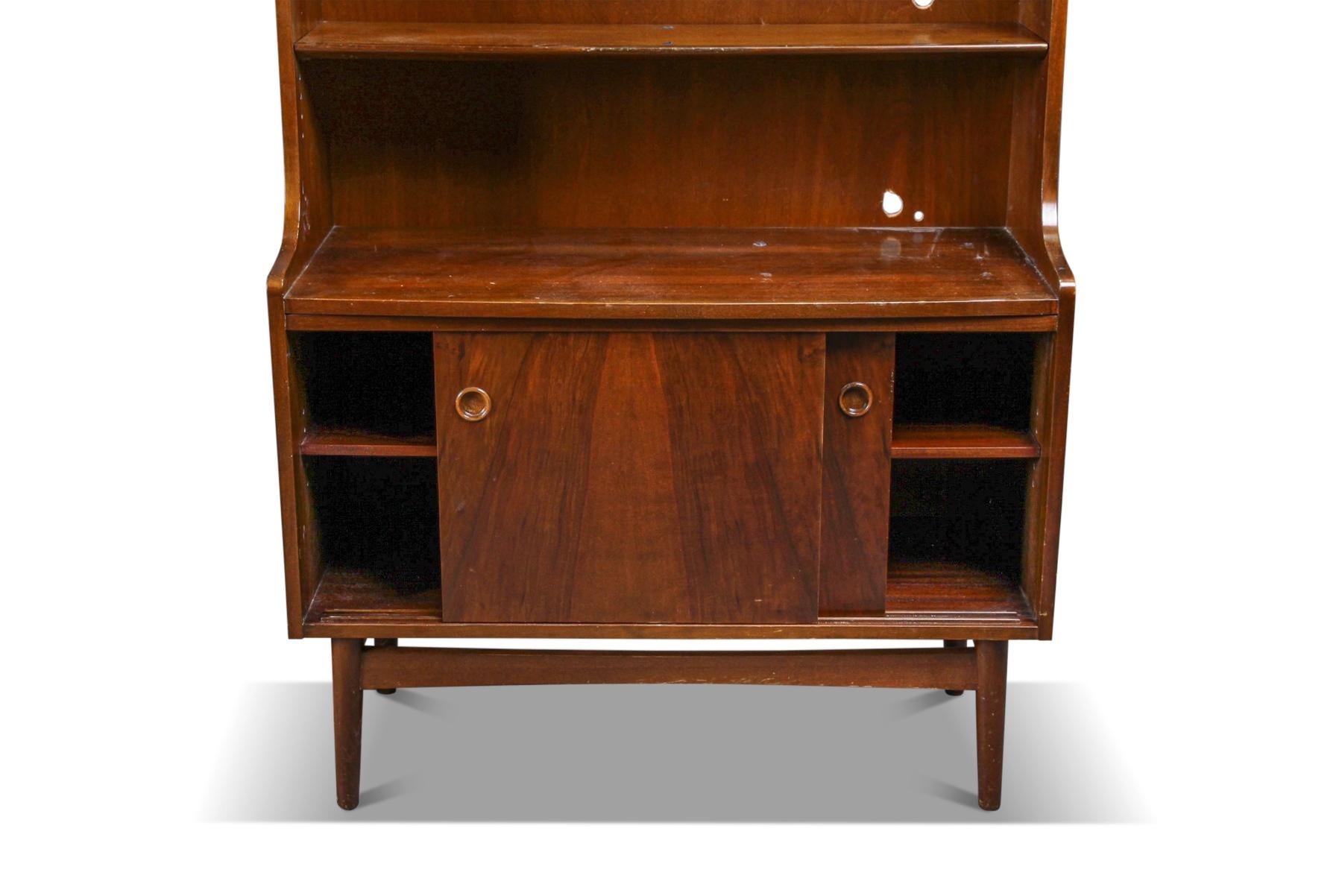 Danish Johannes Sorth Bookcase in Nutwood For Sale