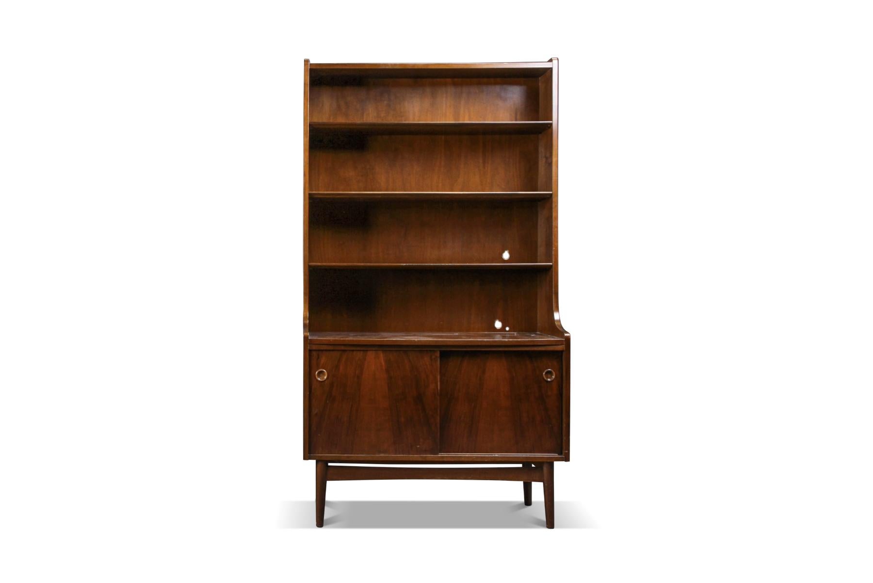20th Century Johannes Sorth Bookcase in Nutwood For Sale