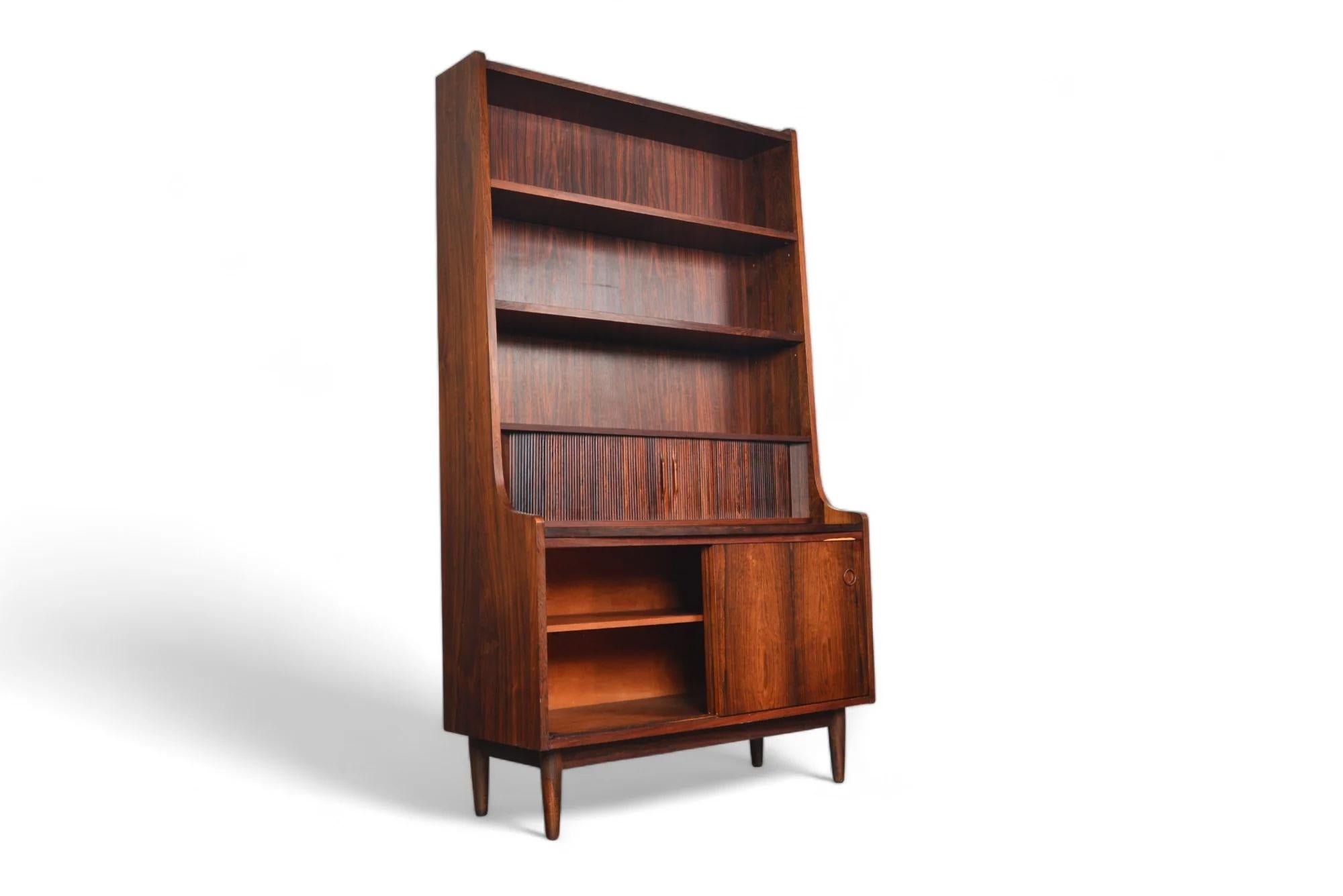 Johannes Sorth Bookcase / Secretary Desk In Rosewood For Sale 2