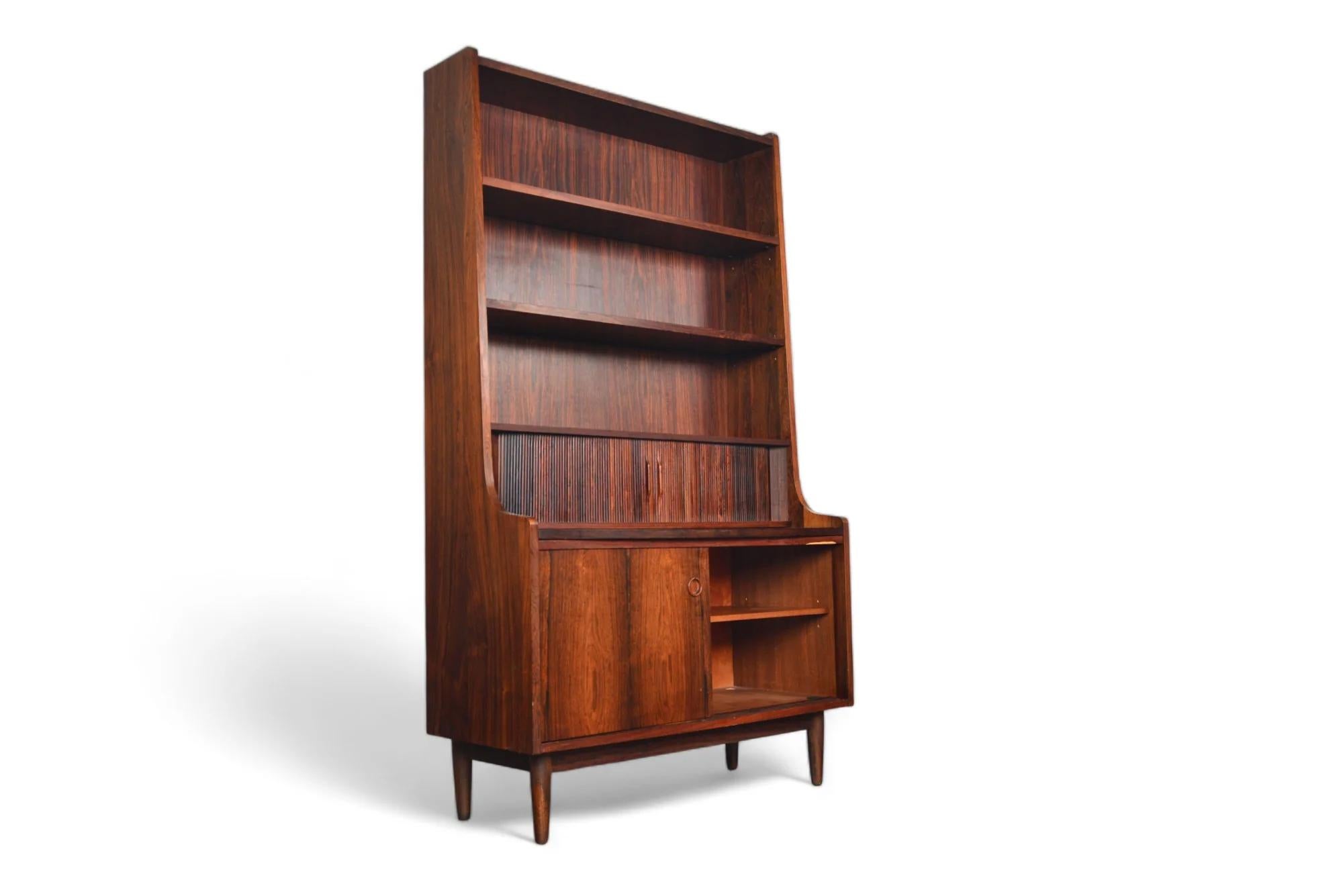 Johannes Sorth Bookcase / Secretary Desk In Rosewood For Sale 3