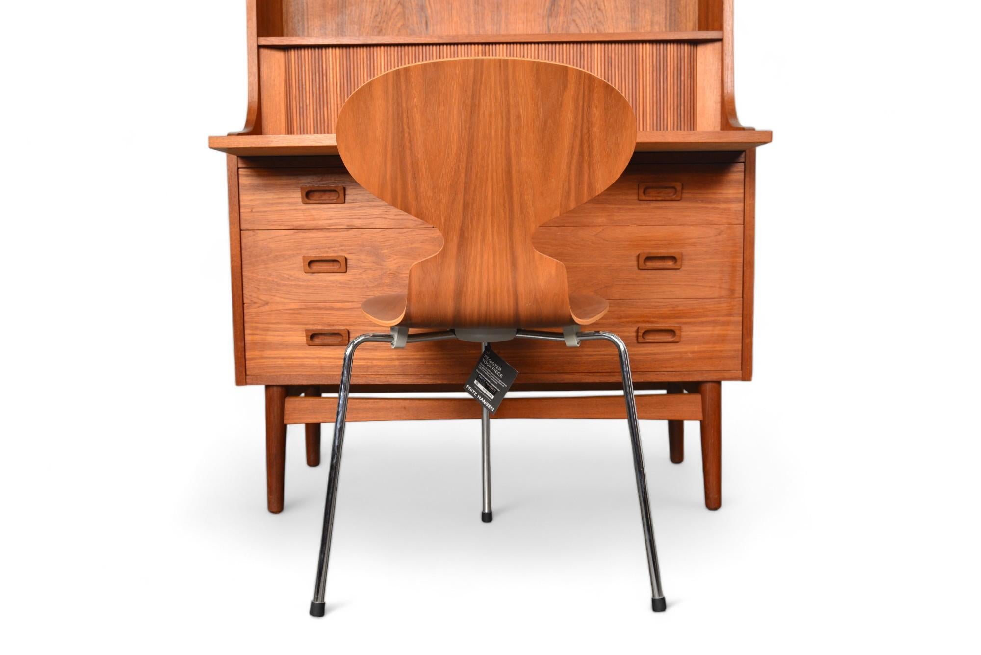 Danish Johannes sorth bookcase / secretary desk in teak For Sale