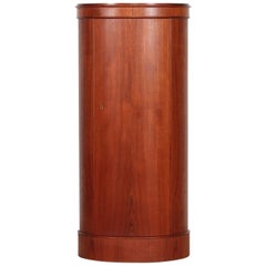 Retro Johannes Sorth Danish Modern Oval Pedestal Cupboard made of Teak, Denmark, 1960s