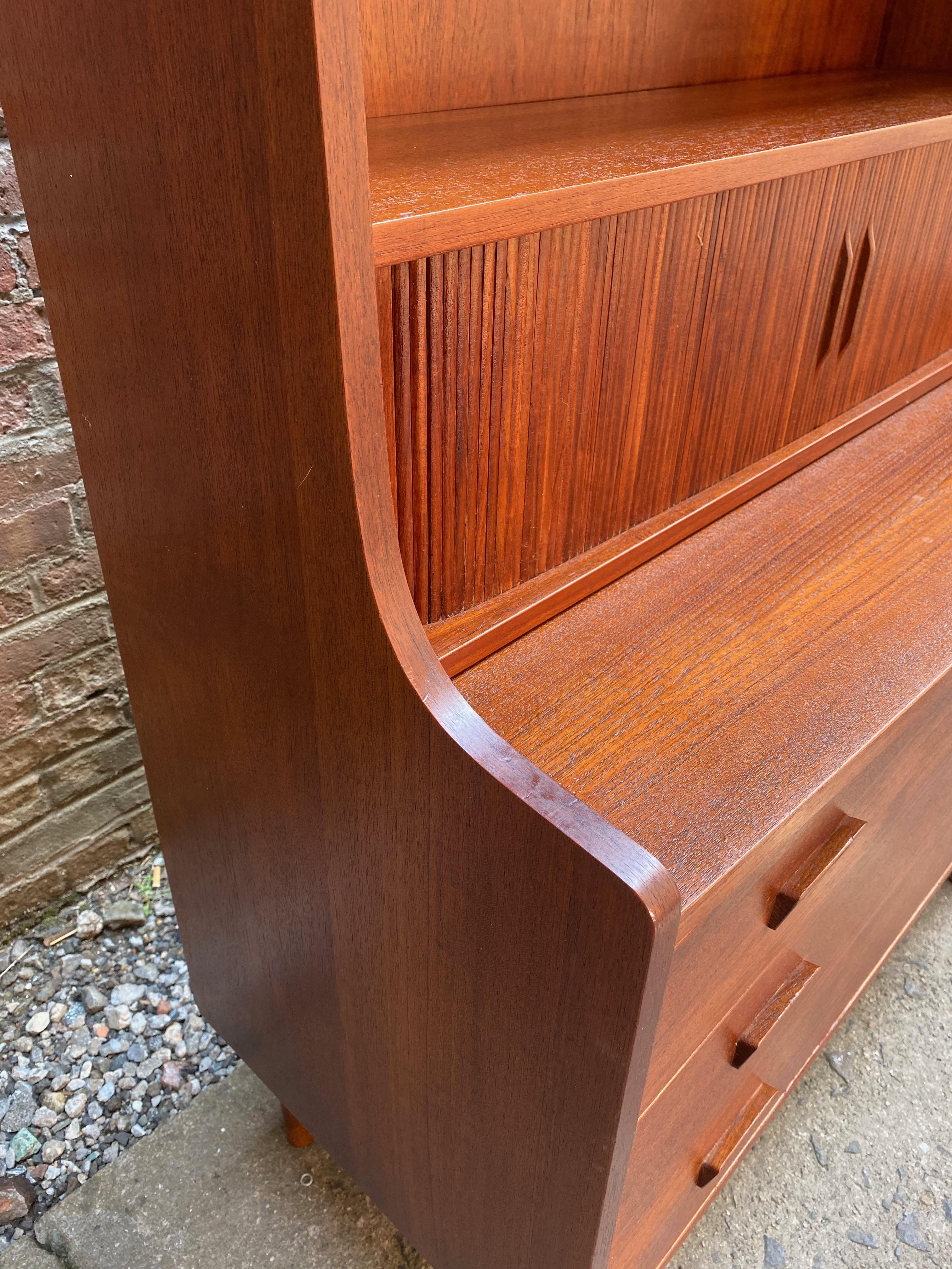 Johannes Sorth for Bornholm Mobelfabrik Teak Desk Bookcase 3