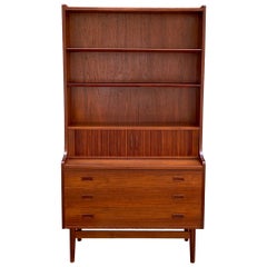 Johannes Sorth for Bornholm Mobelfabrik Teak Desk Bookcase