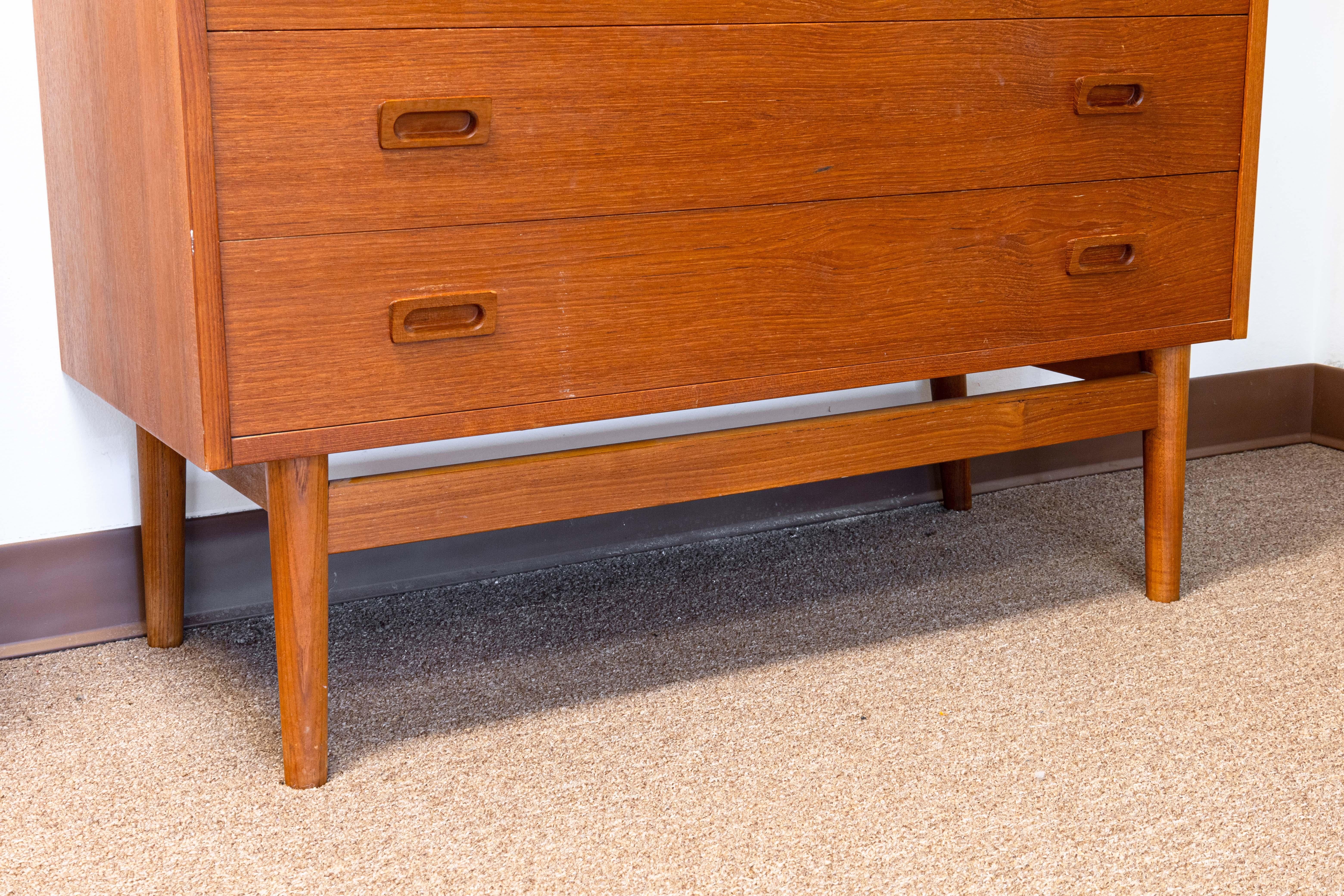 Johannes Sorth for Nexø Møbelfabrik MCM Danish Teak Bookshelf Secretary Desk 4