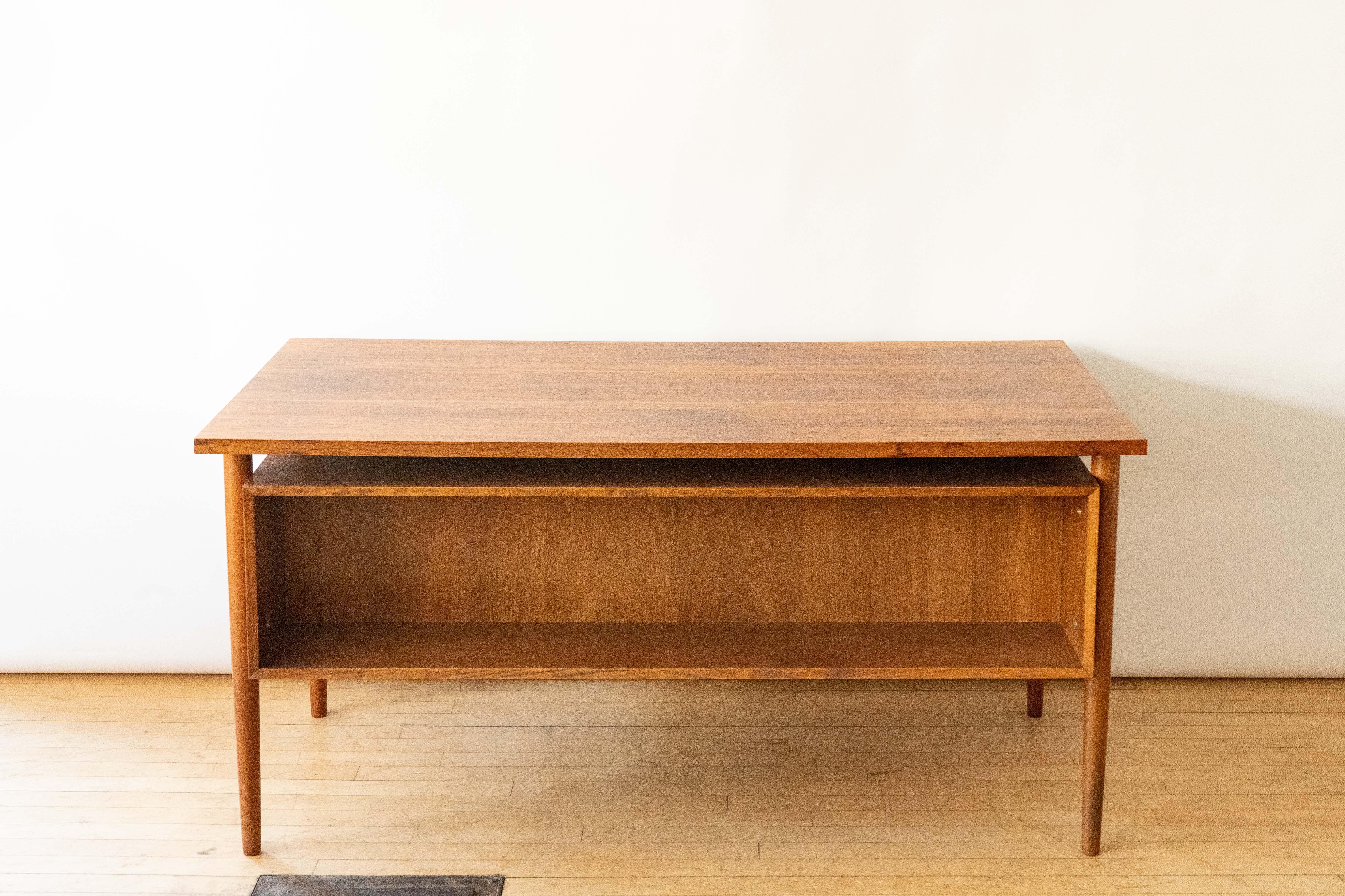 Mid-Century Modern Johannes Sorth Rosewood Floating Top Desk