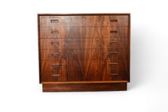 Johannes Sorth Rosewood Highboy Dresser on Plinth Base