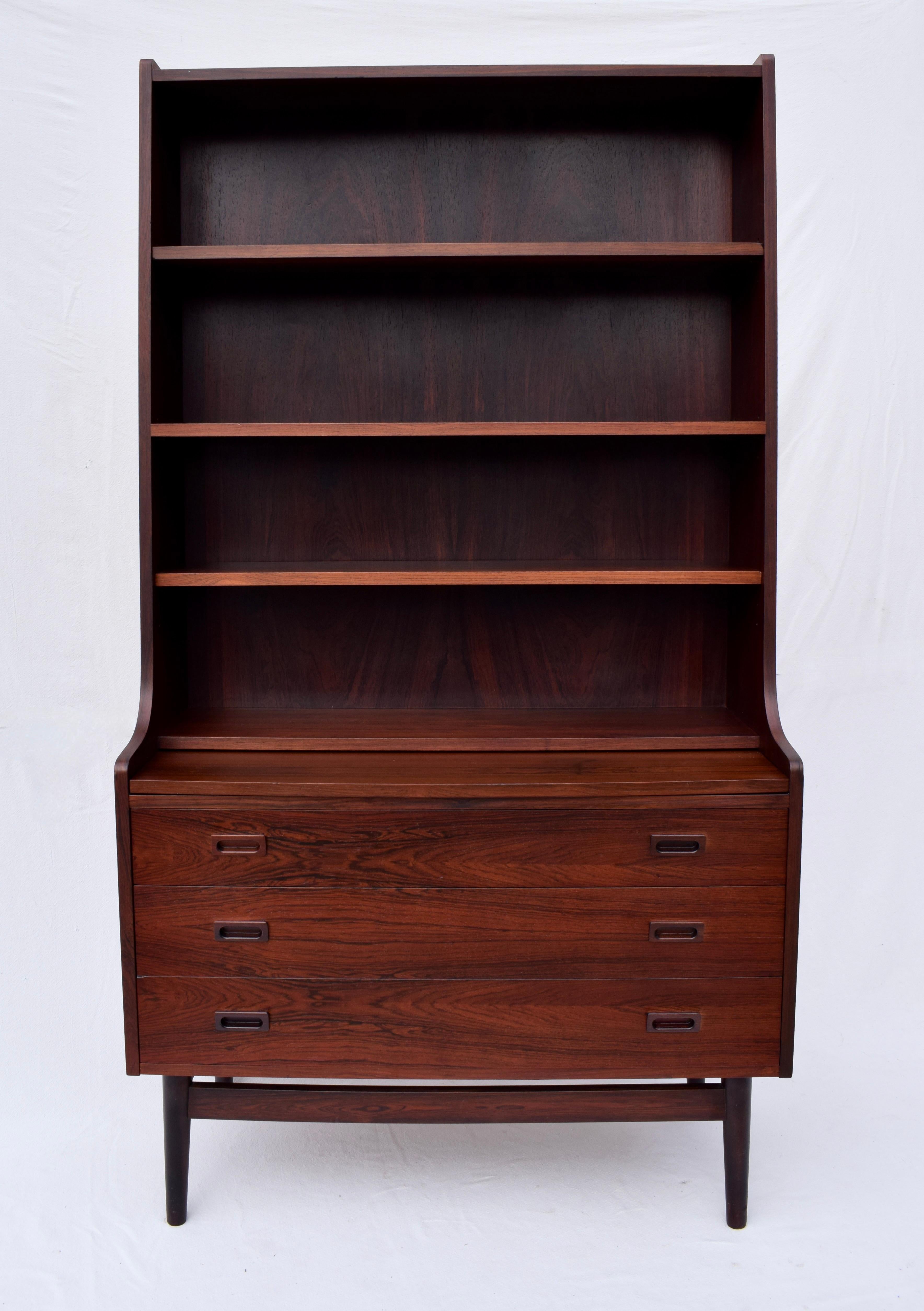 Mid-Century Modern Johannes Sorth Secretary Desk Bookcase