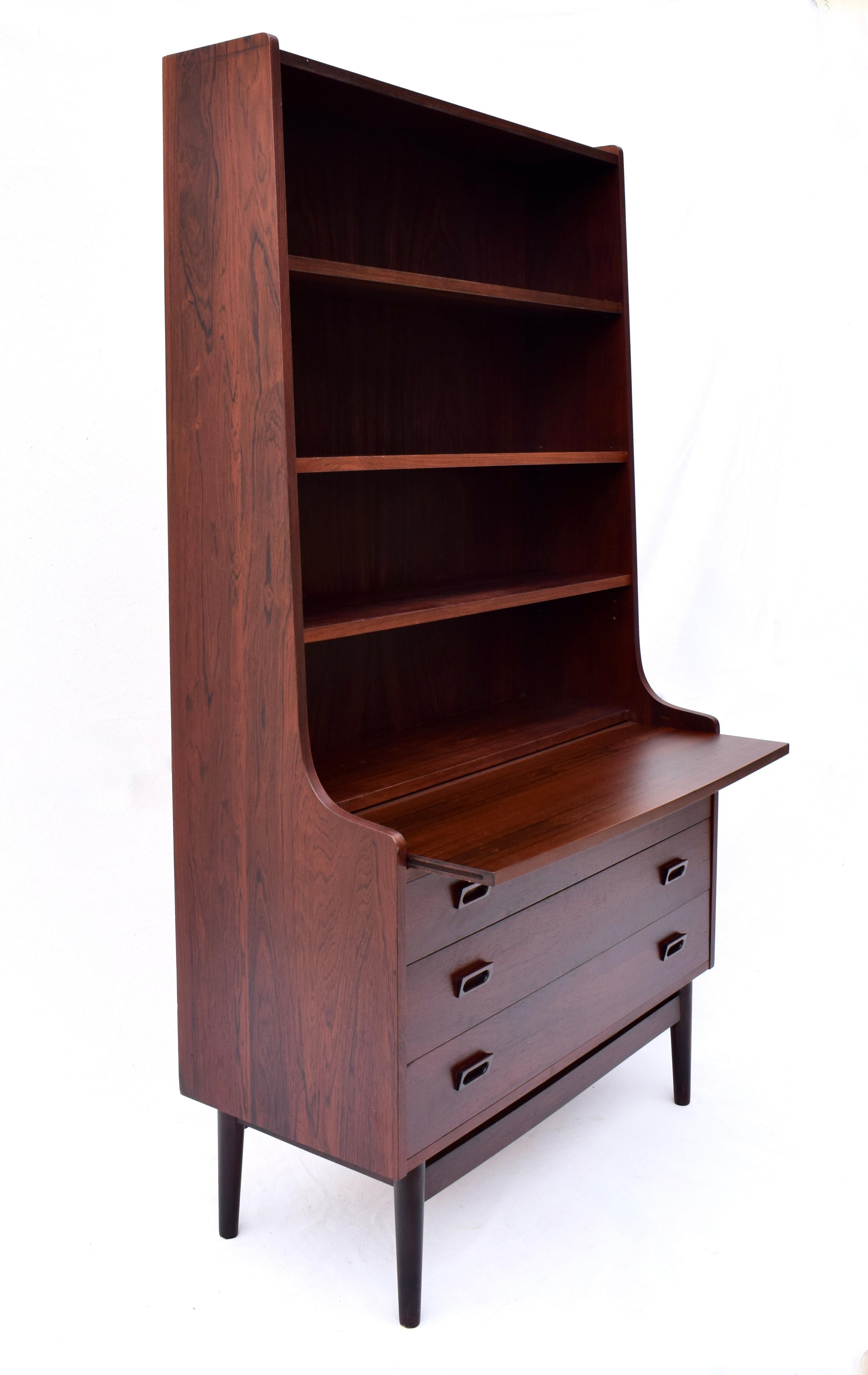 Danish Johannes Sorth Secretary Desk Bookcase