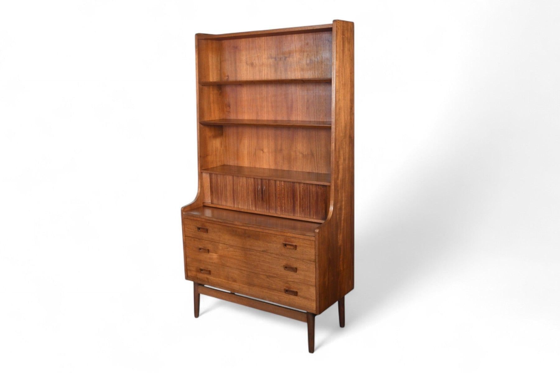 Johannes Sorth Teakholz-Bücherregal / Sekretär-Schreibtisch im Angebot 1