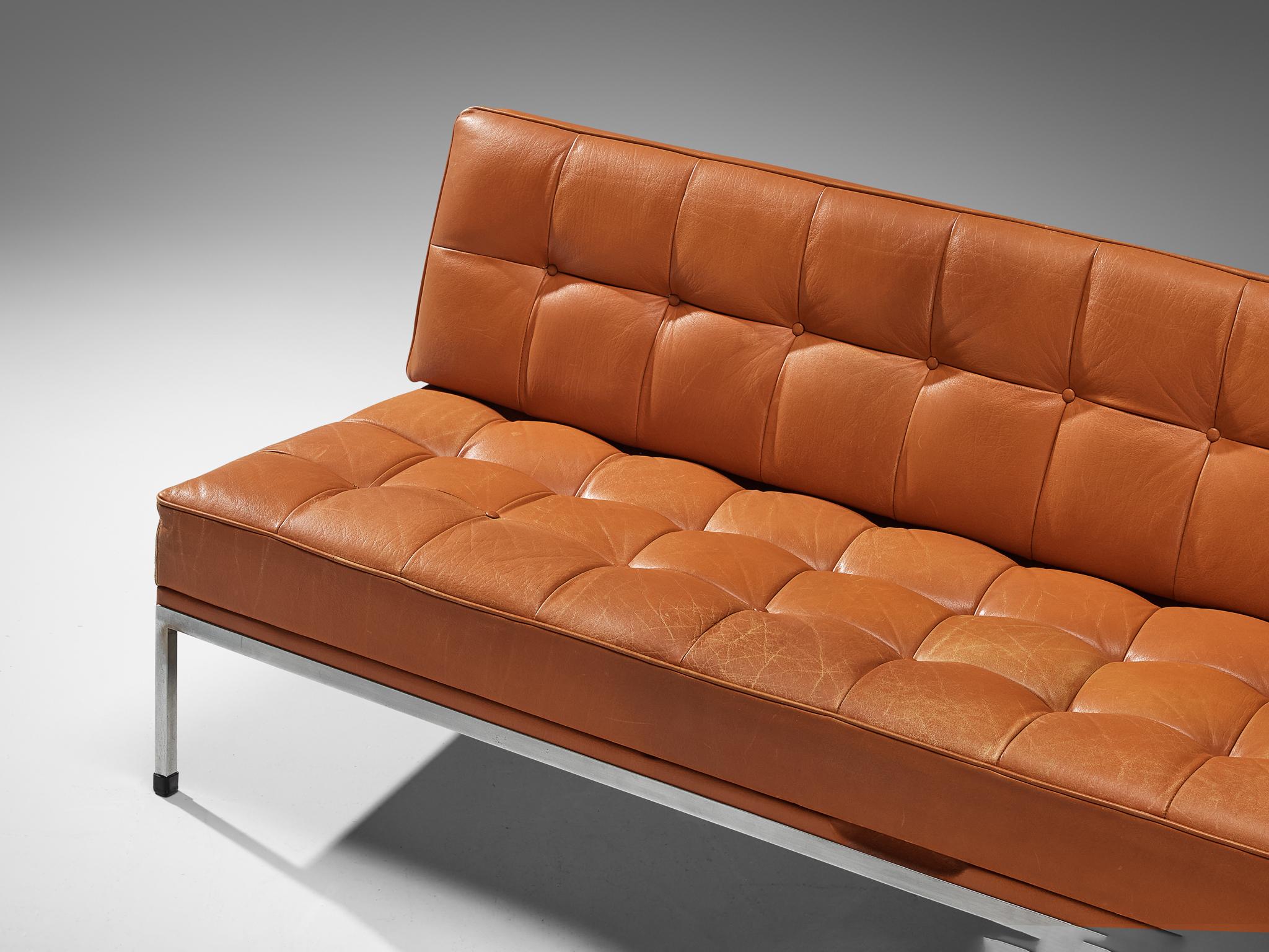 Johannes Spalt 'Constanza' Sofa Daybed in Cognac Leather  For Sale 4