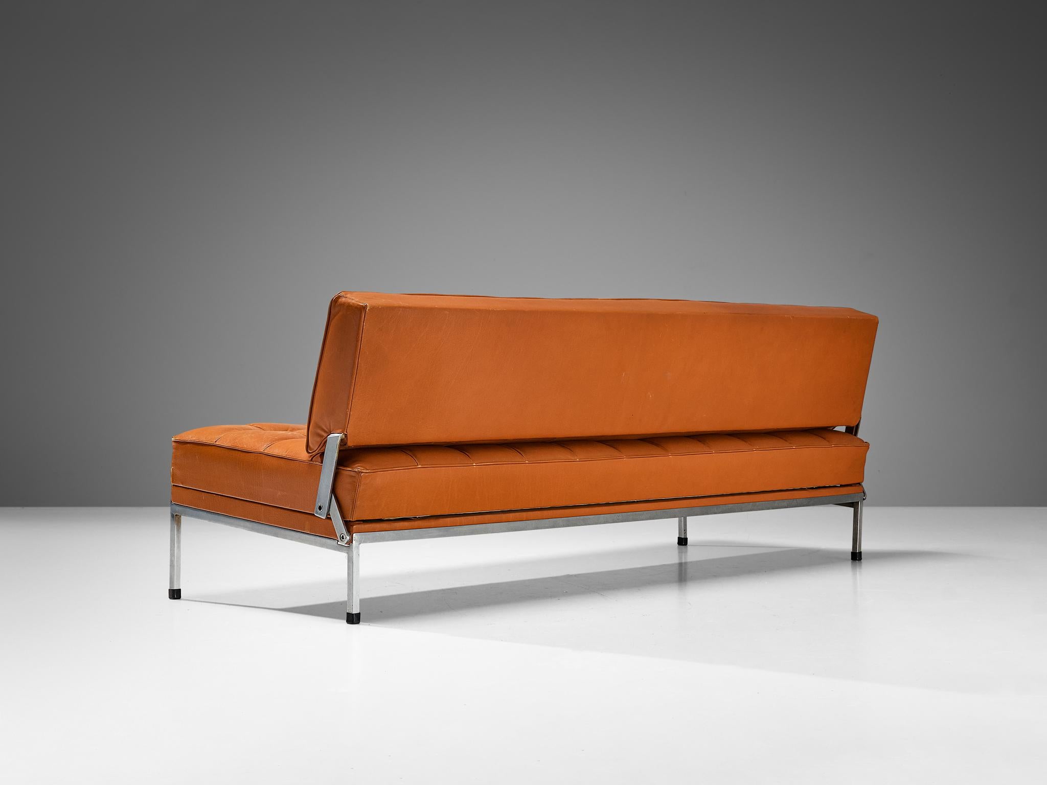 Johannes Spalt 'Constanza' Sofa Daybed in Cognac Leather  For Sale 1