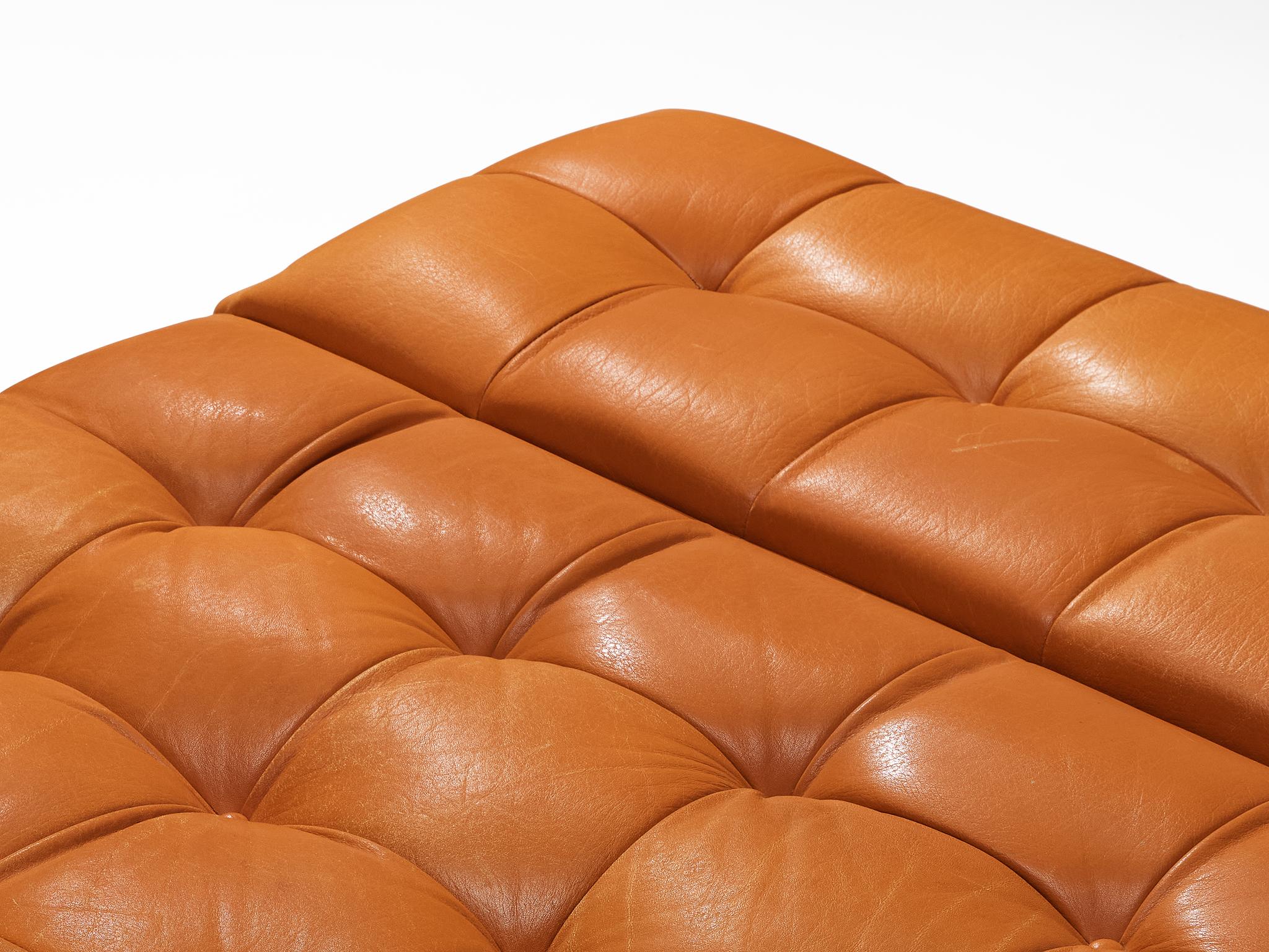 Johannes Spalt 'Constanza' Sofa Daybed in Cognac Leather  For Sale 3