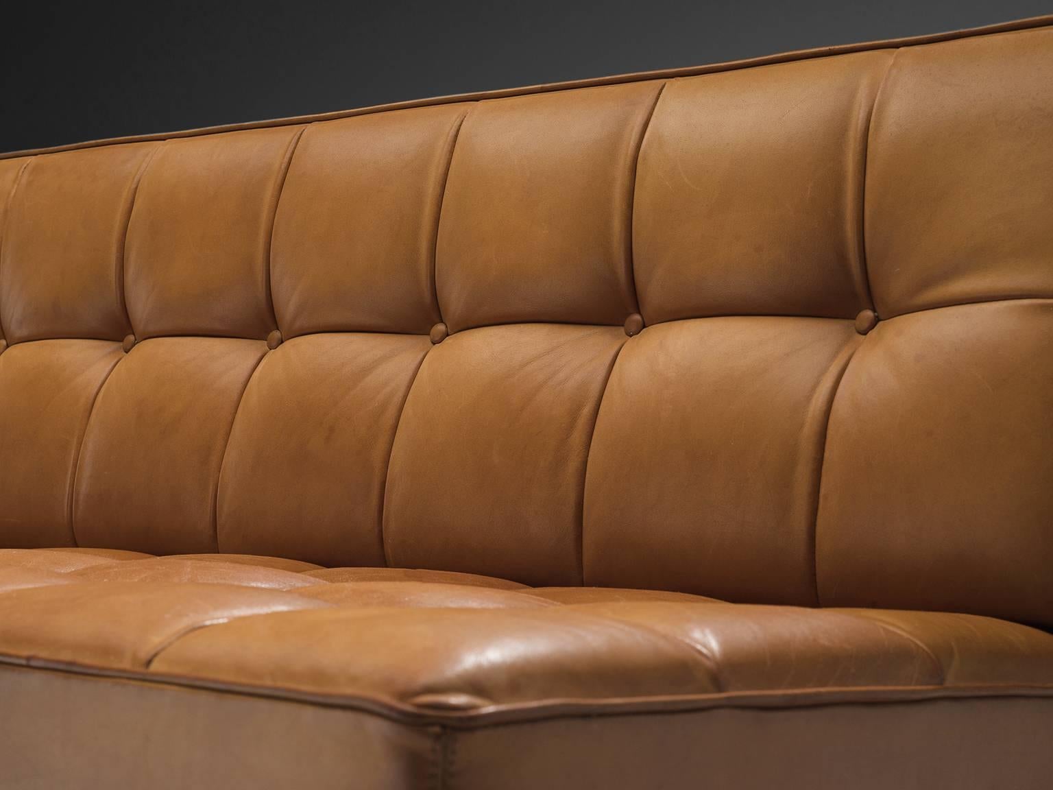 Johannes Spalt 'Constanze' Cognac Leather Sofa 2