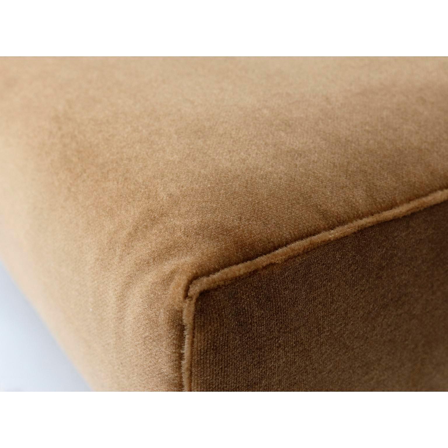 Johannes Spalt 'Constanze' Convertible Daybed Sofa Wittmann, Beige Velvet, 1970 For Sale 3